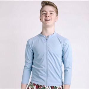 Kortni Jeane 10/11 blue fog rash guard